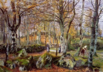  camille - landscape with rocks montfoucault 1874 Camille Pissarro